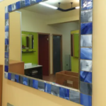 Espejo con decoración fusing